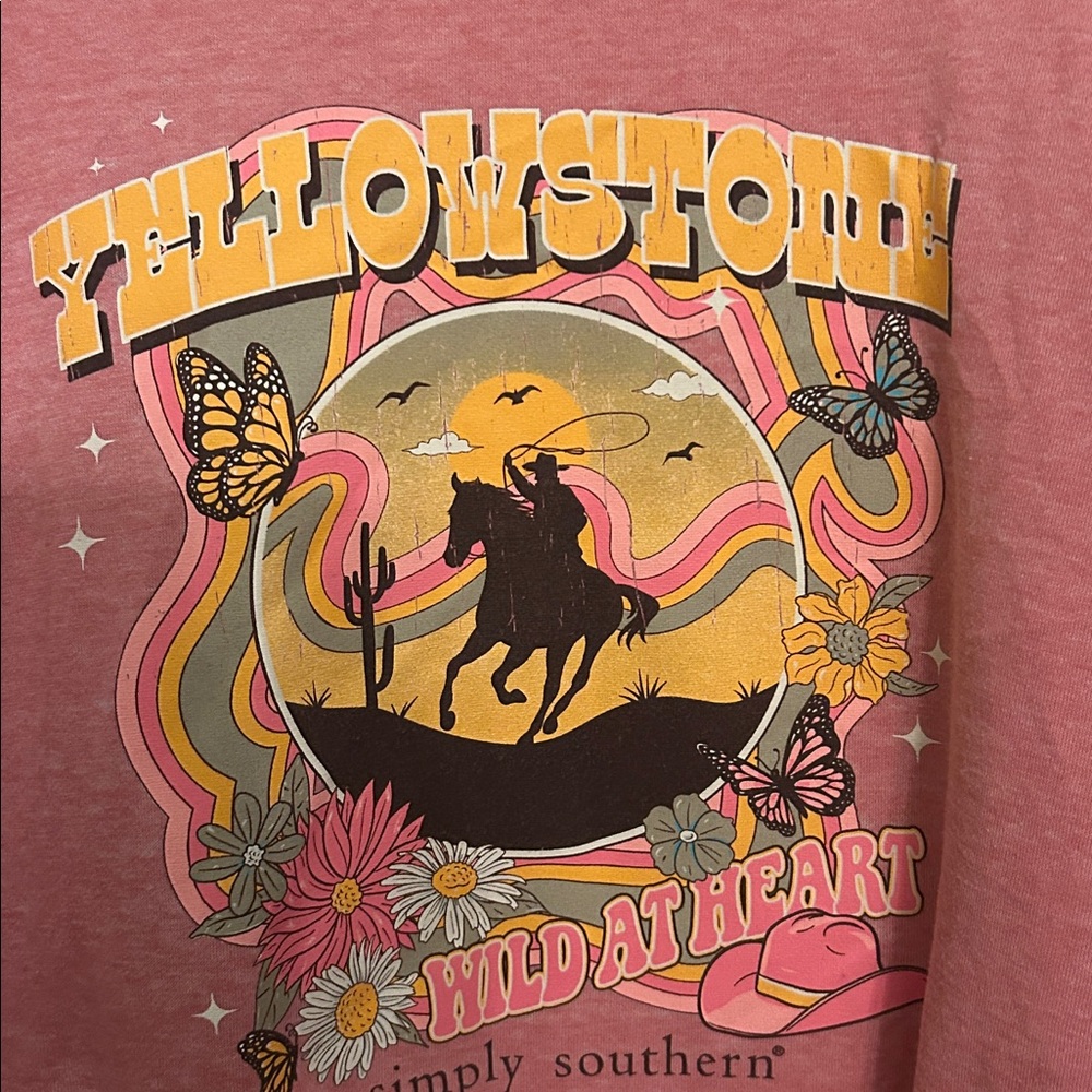 Simply Southern Pink Graphic S Sweatshirt